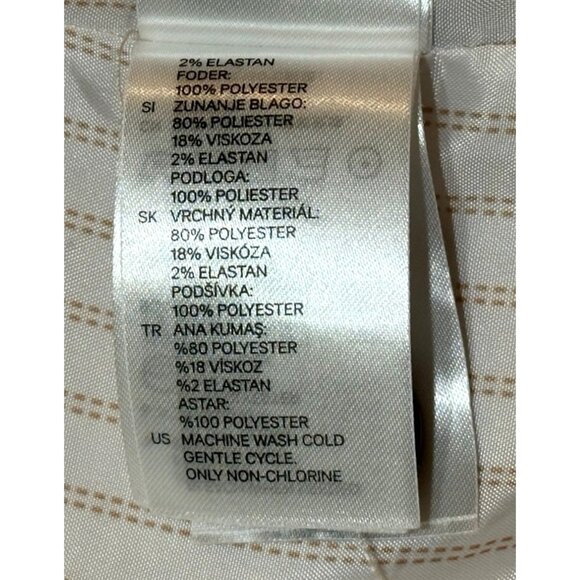 H&M Brand Light Pink Jacket w/Striped Lining Polyester Blend Women's Size 6 - Picture 12 of 13